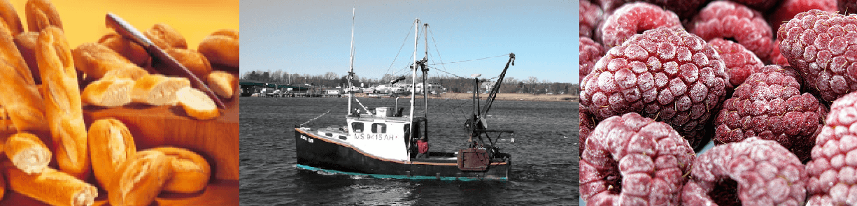 Brød, fiskebåt og frosne bringebær — mat og kjøling